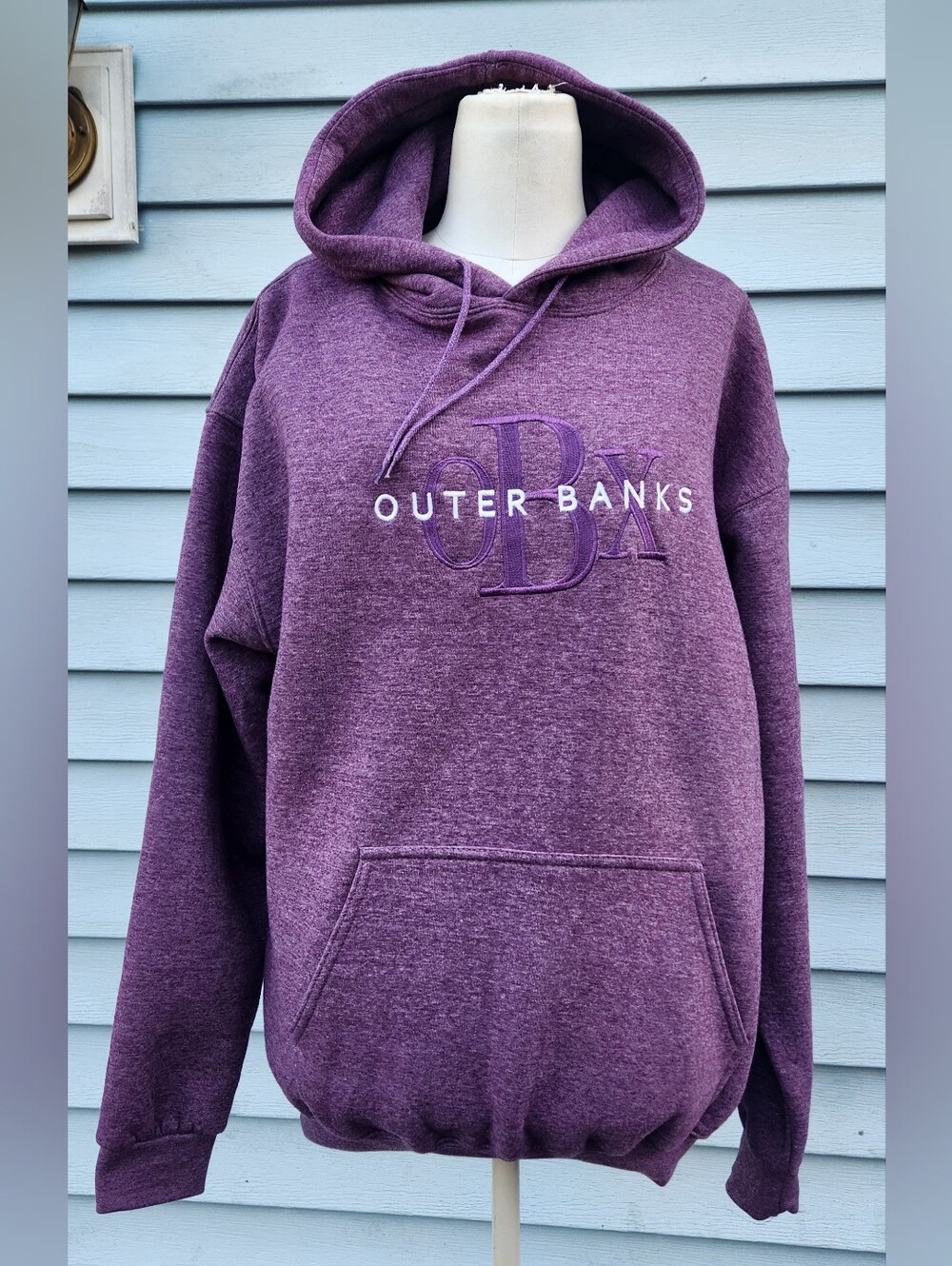 Mens?/Women? Heather Purple Pullover Hoodie Sweatshirt Size XL